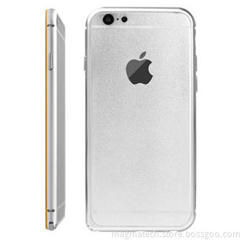 Aluminum Bumper for iPhone 6, Arc-shaped Design, Rubber Paint 360° on the Inner Side